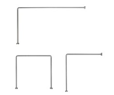 Gedy Shower Rail 80x170x2.5cm Chrome