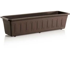 Gėlių dėžutė Plastkon Garden 41105601, plastikinė, 58,5 cm x 17 cm, tamsiai ruda