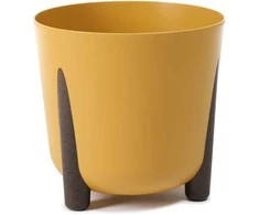 Gėlių vazonas Lamela Frida 228-15, plastikinis, geltonas