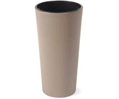 Gėlių vazonas Lamela Lilia 879-85, plastikinis, rudas