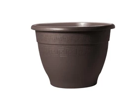 Plasticotto Plastikinis vazonas Campana D22 H18CM Šokoladinis