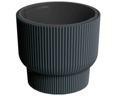 Vazonas su įdėklu 14/10 l D299xH270 mm antracitas MILLY Prosperplast