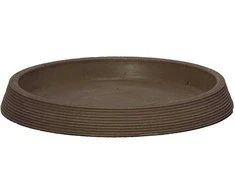 Gėlių vazono lėkštė Domoletti 09-11, rudos spalvos, 11,2 cm