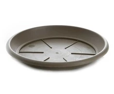 Gėlių vazono lėkštė Plasticotto, pilkos spalvos, 23 cm