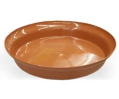 Gėlių vazono lėkštė Uniplastex, ruda, 25 cm