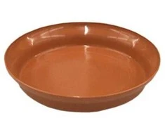 Gėlių vazono lėkštė Uniplastex Terrana, rudos spalvos, 11 cm