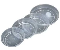 Gėlių vazono lėkštė Uniplastex UPOO13, skaidrios spalvos, 13 cm