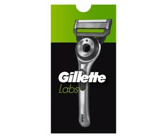 Gillette Labs skustuvas vyrams, 5 skutimosi galvutės, sieninis laikiklis ir kelioninis dėklas