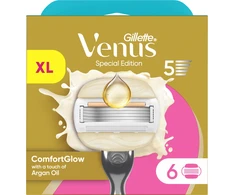 Gillette Venus ComfortGlow Argan Oil 6 Keičiamos Skustuvo Galvutės