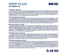 Glaistas Briko, paruoštas naudoti, baltas, 0,48 kg