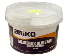 Medienos glaistas vidaus darbams BRIKO baltas 0,48 kg