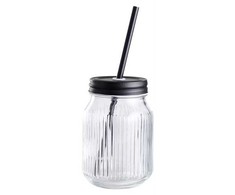 DAY Stiklinė su šiaudeliu Dienos, stiklinė, 0,45 l