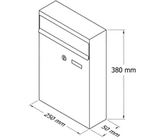 Glori Ir Ko Pašto dėžutė 380x250x50mm žalia