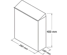 Glori Ir Ko Pašto dėžutė 400x260x100mm ruda