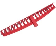 Grābeklis universāls Haushalt PA18T/SF9006 H, bez kāta, 100 mm, sarkana krās.