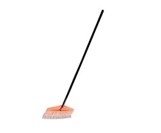 Grābeklis vēdekļa Okko 25D VG194, ar kātu, 1730 mm, melna krās./oranža krās.