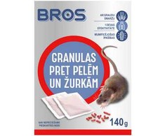 Nuodai žiurkėms ir pelėms Bros 140g granulės