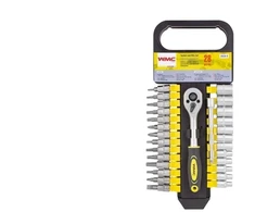 Grąžtas Wmc_Tools Galvučių ir antgalių komplektas WMC TOOLS 28 vnt