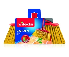 Grindų šlavimo šepetys Vileda, raudona/geltona