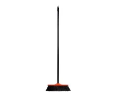 Raudonas grindų šepetys su metaliniu kotu Spontex, 120 cm