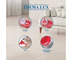 Thema Lux Sourcing Dvipusė šluota su besisukančia pavara THEMALUX LT2210