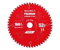 Pjovimo diskas Specialist+ LTA1605220-T; 160x20x1,2 mm; Z52; 0°