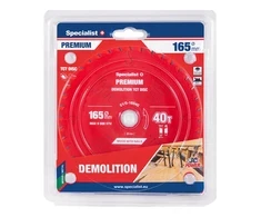 Pjovimo diskas SPECIALIST+ Demolition 165x40Tx20mm