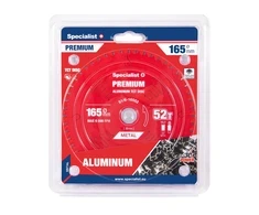 Aliuminio pjovimo diskas SPECIALIST+ Premium, 160 x 1,8 x 20 mm, 52 dantų, 0°, TCT
