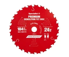 Pjovimo diskas Specialist+ LTCW1842420/16-T; 184x20x1,0 mm; Z24; 18°