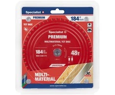 Pjovimo diskas Specialist+ LTM1844820/16-T; 184x20x1,0 mm; Z48; 0°