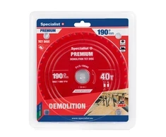 Pjovimo diskas SPECIALIST+ Demolition 190x40Tx30mm