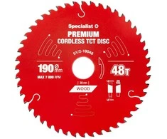 Pjovimo diskas Specialist+ LTW1904830-T; 190x30x1,0 mm; Z48; 5°
