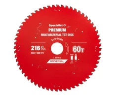 Pjovimo diskas Specialist+ LMM2166030-T; 216x30x1,4 mm; Z60; 0°