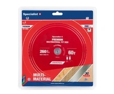 Griešanas disks 260x60Tx30mm, Multimaterial PREMIUM, SPECIALIST+
