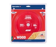 Pjovimo diskas Specialist+ LMS2606030-T; 260x30x1,6 mm; Z60; 5°