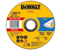 Pjovimo diskas Dewalt DT42340Z-QZ, 125 mm x 1.2 mm x 22.23 mm