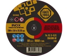 Forte_Tools Metalo pjovimo diskas FORTE TOOLS, 230X2X22,23 mm, INNOX