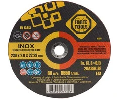 Forte_Tools Metalo pjovimo diskas FORTE TOOLS, 230X2X22,23 mm, INNOX