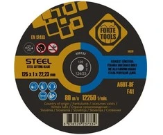 Forte_Tools Metalo pjovimo diskas FORTE TOOLS, 125X1,0X22 mm