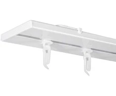 Domoletti Aliuminio sistema UNIVERSAL-PROFILIS, 1 ir 2 bėgelių, baltos sp., 1,5 m