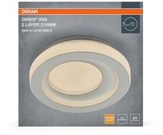 Lubinis šviestuvas Osram 24W LED paviršinis šviestuvas ORBIS IRIS, baltas, 3000K