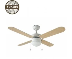Pakabinamas šviestuvas Domoletti CEILING LAMP/FAN NAPO E14 Baltas/WOOD