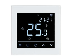 Grindų termostatas Heatcom HC91, įleidžiamas, baltas, 8,6 cm, 5–50 °C