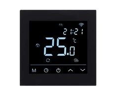 Termostatas HEATCOM HC91 Wi-Fi, juodas