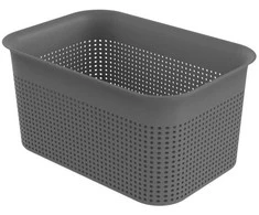 Daiktadėžė ROTHO BRISEN, 4,5 l, pilka, 26,2×18×13 cm