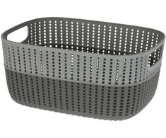 KOOPMAN DVIEJŲ SPALVŲ PLASTIKINIS KREPŠELIS 38X28CM 030002060 1vnt