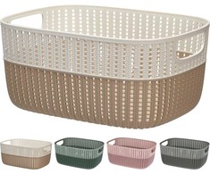 KOOPMAN DVIEJŲ SPALVŲ PLASTIKINIS KREPŠELIS 38X28CM 030002060 1vnt