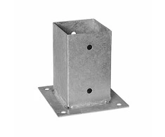 Grundline Domax Stulpo pagrindas, prisukamas prie betono, 91x150x2mm, cinkuotas