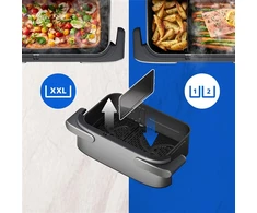 Gruzdintuvė Philips 5000 Steam Megabasket NA565/02 Air Fryer, 9,5 L - Stainless Steel