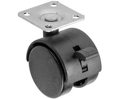 GTV Caster with brake KMH-50mm plastikas